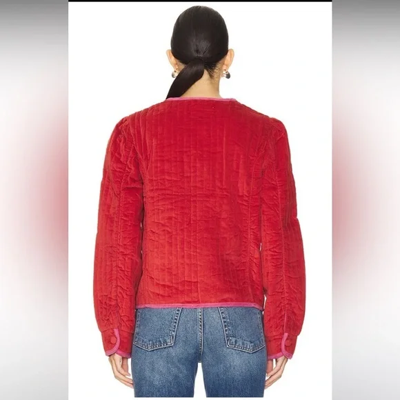 Free People NWOT Natalia Jacket in Sweet Heart Size Medium - Picture 4 of 9